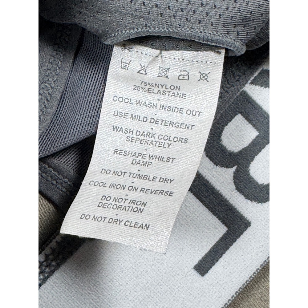 AYBL Balance V Neck Sports Bra Gray Racerback Medium M Athletic Gym Training - Picture 5 of 6